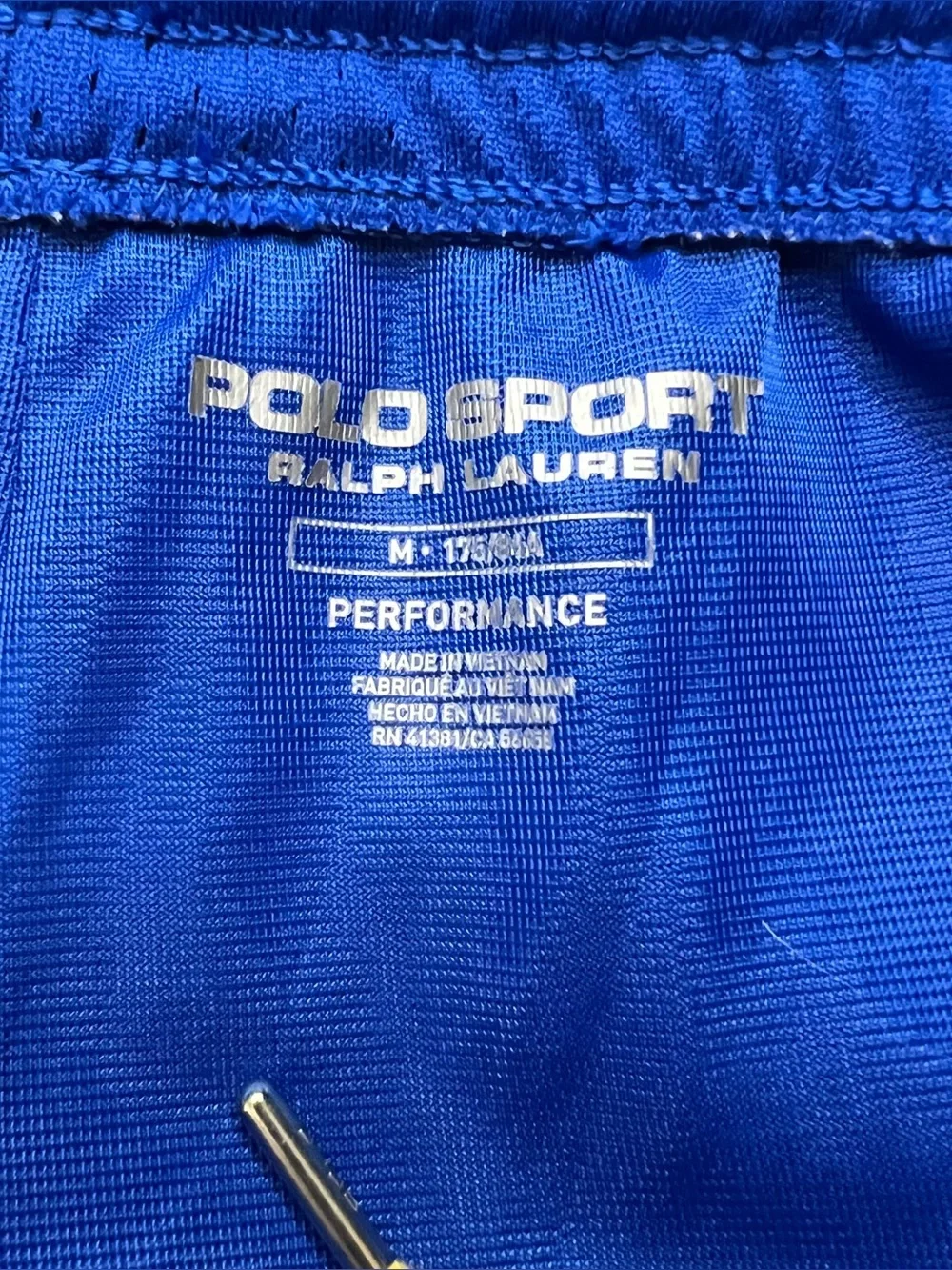Polo Ralph Lauren Sport Performance Mesh Athletic Shorts Mens Medium Blue